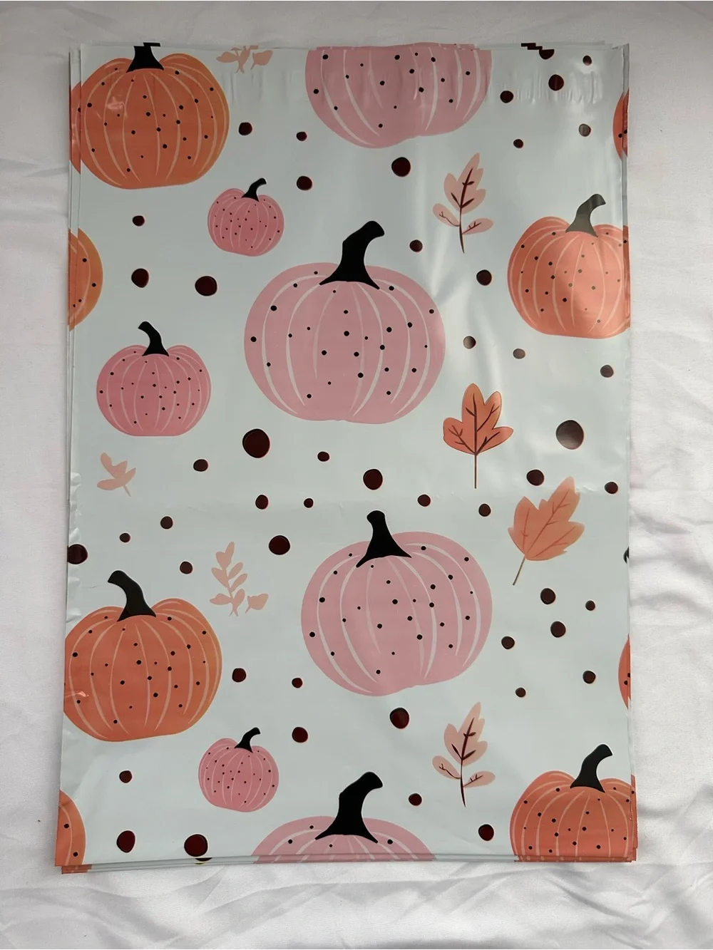 Halloween Poly Mailers Variety Pack 10x13 Candy Corn Pumpkin Pink 25 Count